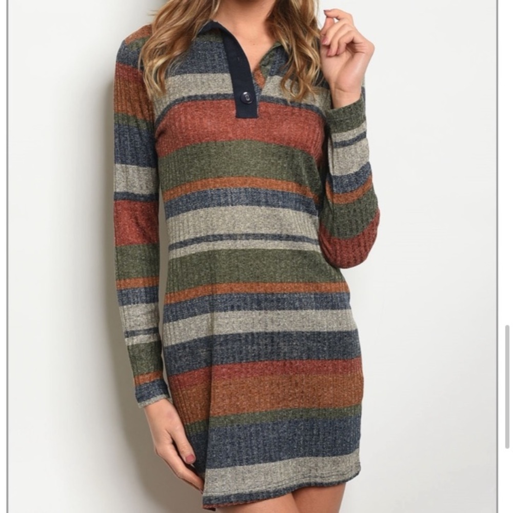 Striped Tunic Dress - Picture 7 of 8